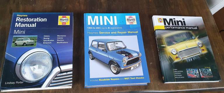 3 x Haynes Mini Cooper Hard cover manuals good to fair condition