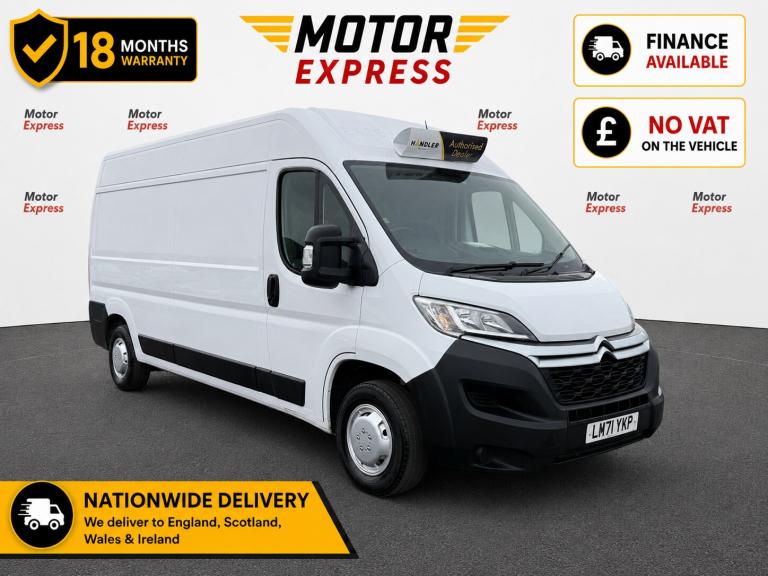 2021 Citroen Relay 2.2 BlueHDi H2 Van 140ps Enterprise PANEL VAN Diesel Manual