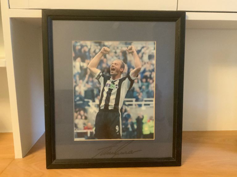 Authentic Alan Shearer signed framed Photograph