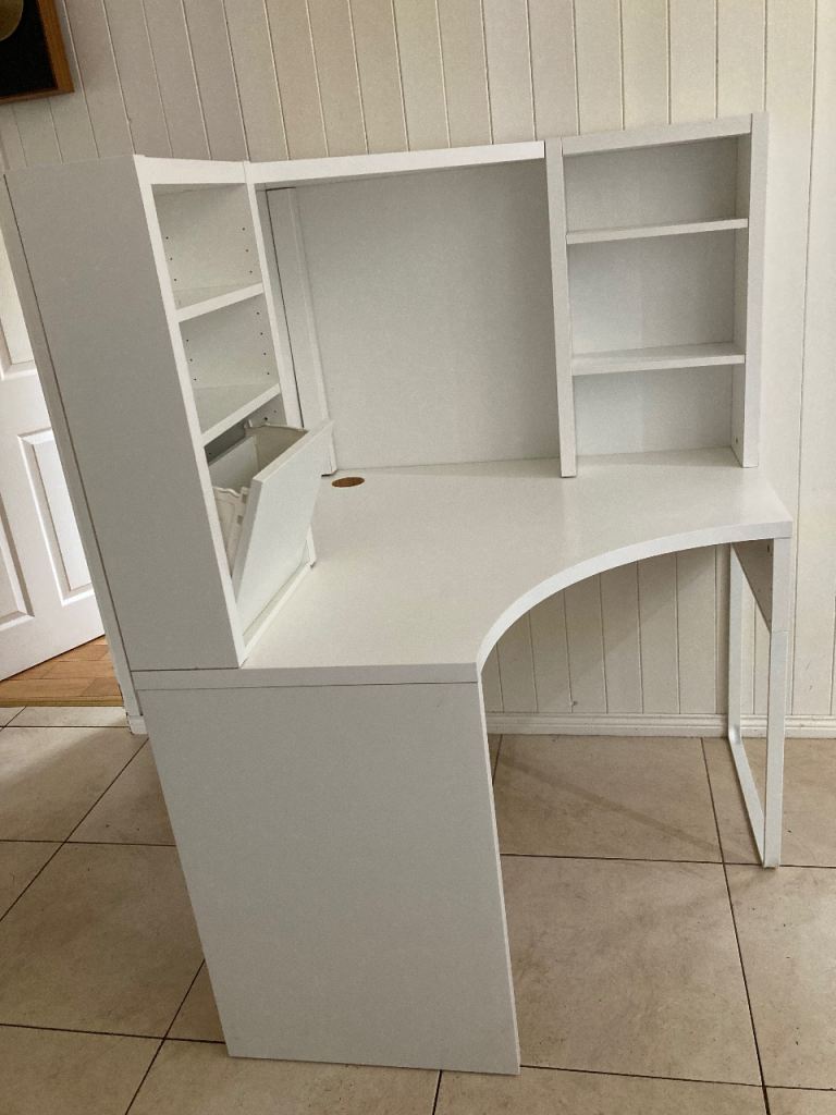 White Corner Desk