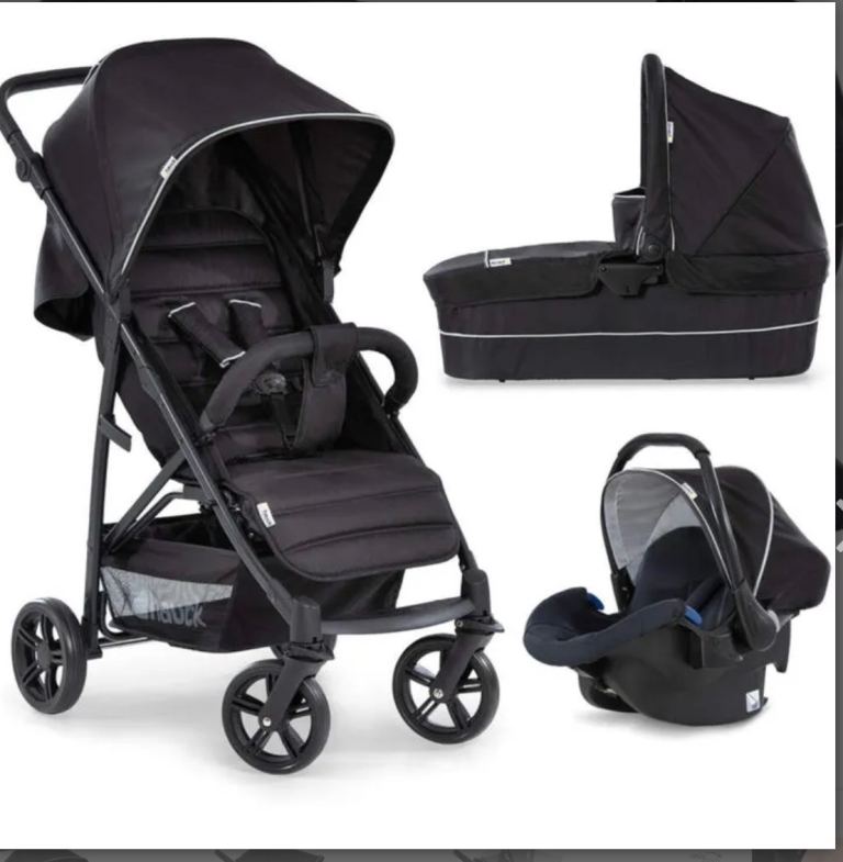 Hauck Rapid 4R Plus Trio Set 3 in 1 Travel System – Black 

Good condition