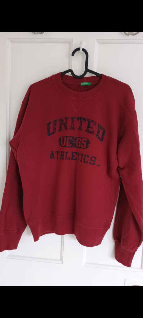 Benetton red  jumper.