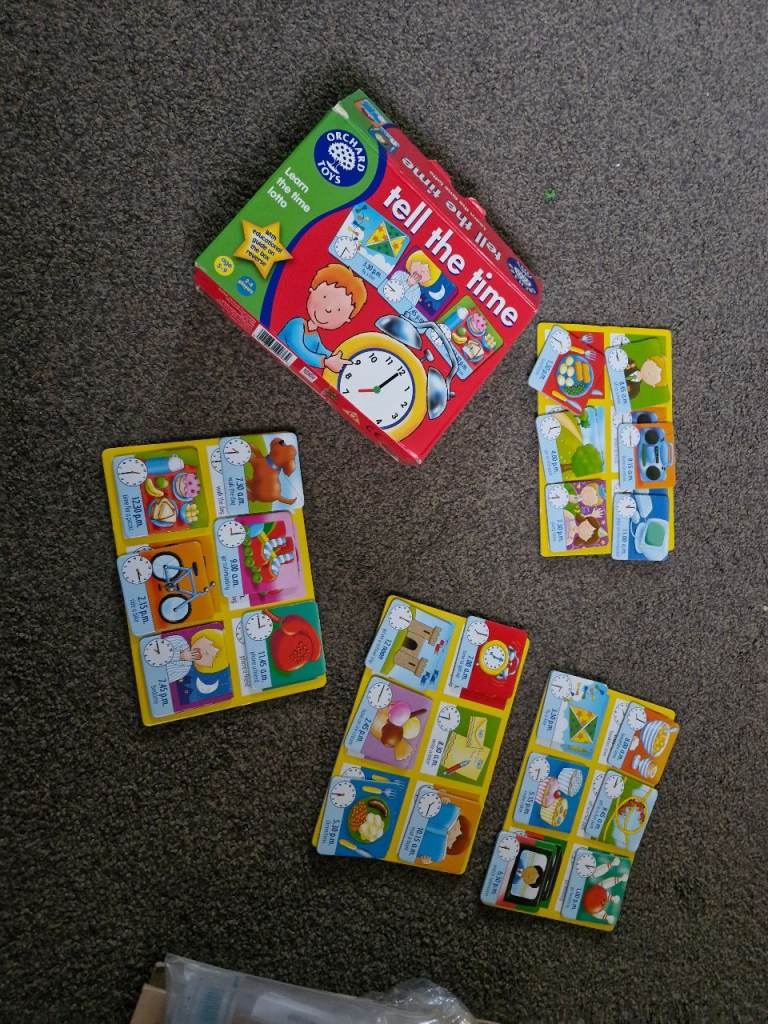 Tell the time lotto game 