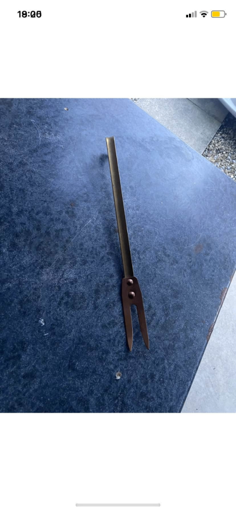 Brass fork