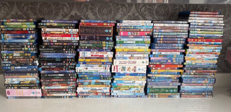 Huge Collection of DVDs – Various Films, Good Condition