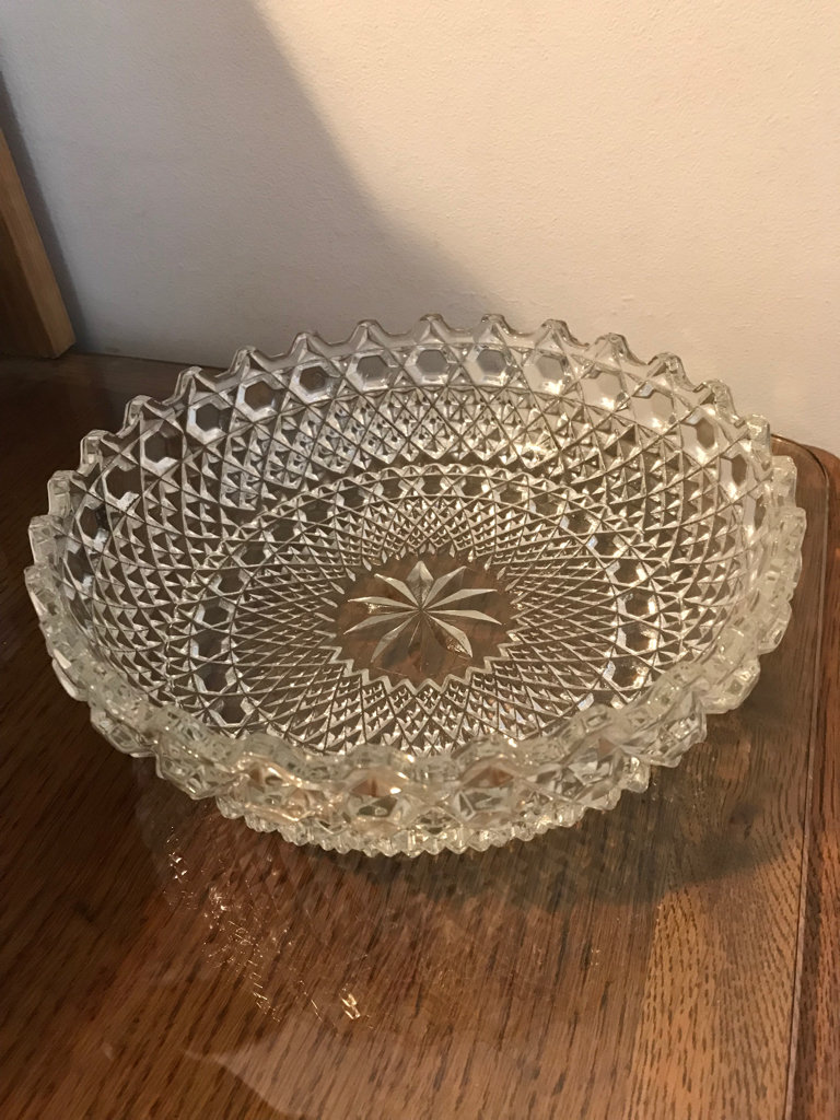Vintage Glass Trifle/Fruit Bowl
