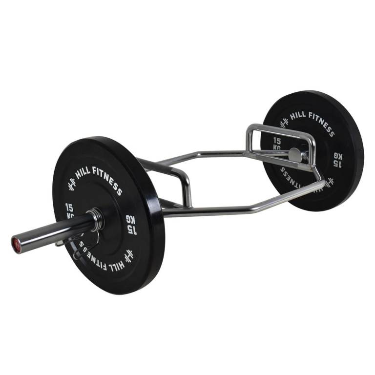 1.5m Olympic Hex Deadlift Bar / Trap Bar with Spring Collars - Weights Gym