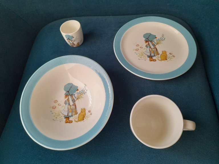 Holly Hobbie Vintage 70s breakfast set