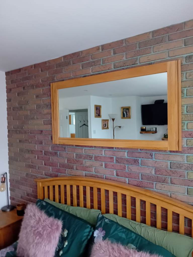 NEXT Oak wall mirror