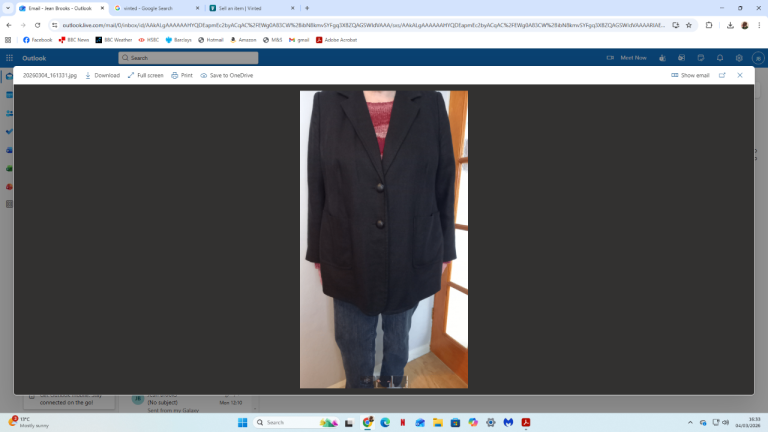 Ladies Black Linen jacket