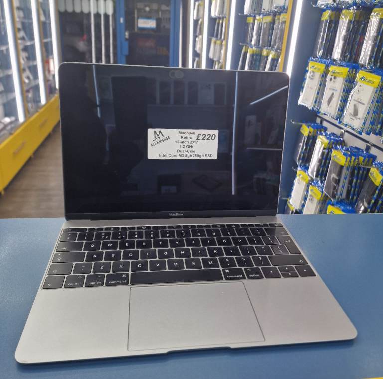 Like New Used Laptop Macbook Retina 12-inch 2017 1.2 GHz Dual-Core Intel Core M3 8gb 250gb SSD