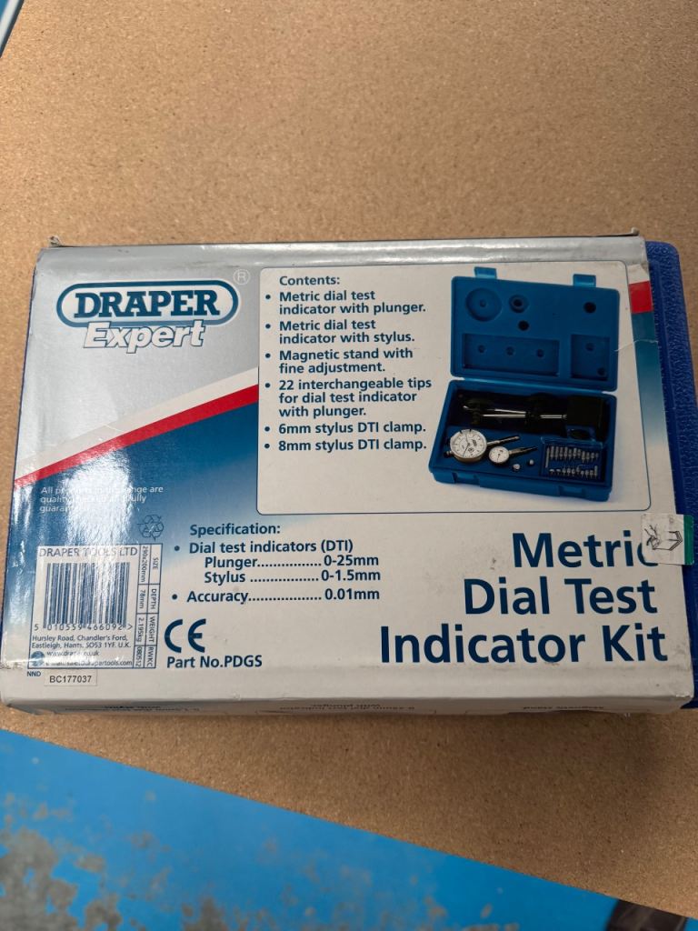 Metric Dial Test Indicator Kit