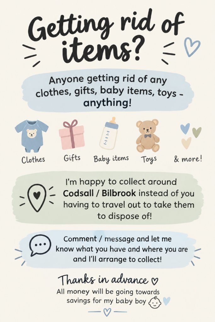 Getting rid of items?