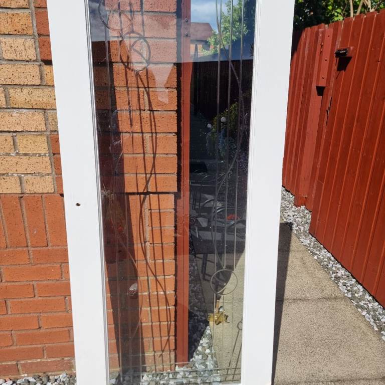 White wooden frame Rennie McIntosh  glass door