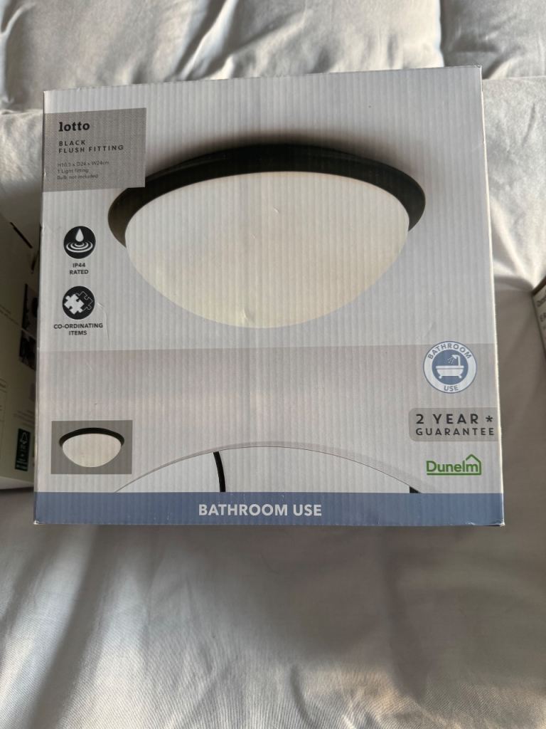 Flush bathroom light