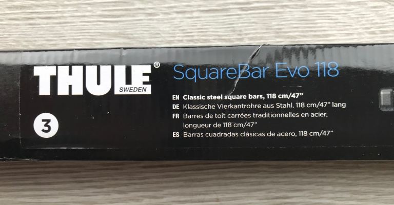 Thule Evo 118cm roof bars - brand new - 712200