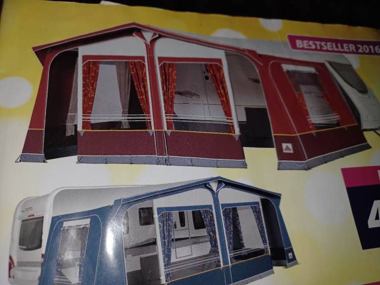 Caravan Awning - Dorema Daytona bordeaux 240 size 16 in red