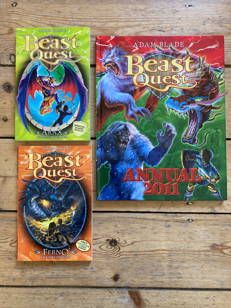 3no. Beast Quest books by Adam Blade. VGC. London NW