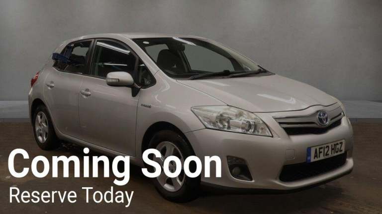 2012 Toyota Auris 1.8 VVT-h T4 CVT Euro 5 (s/s) 5dr HATCHBACK Petrol/Electric Hybrid Automatic