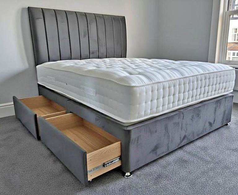🛏️ 5FT King Size Divan Bed + Mattress Cheapest Price Booking Now same day delivery 