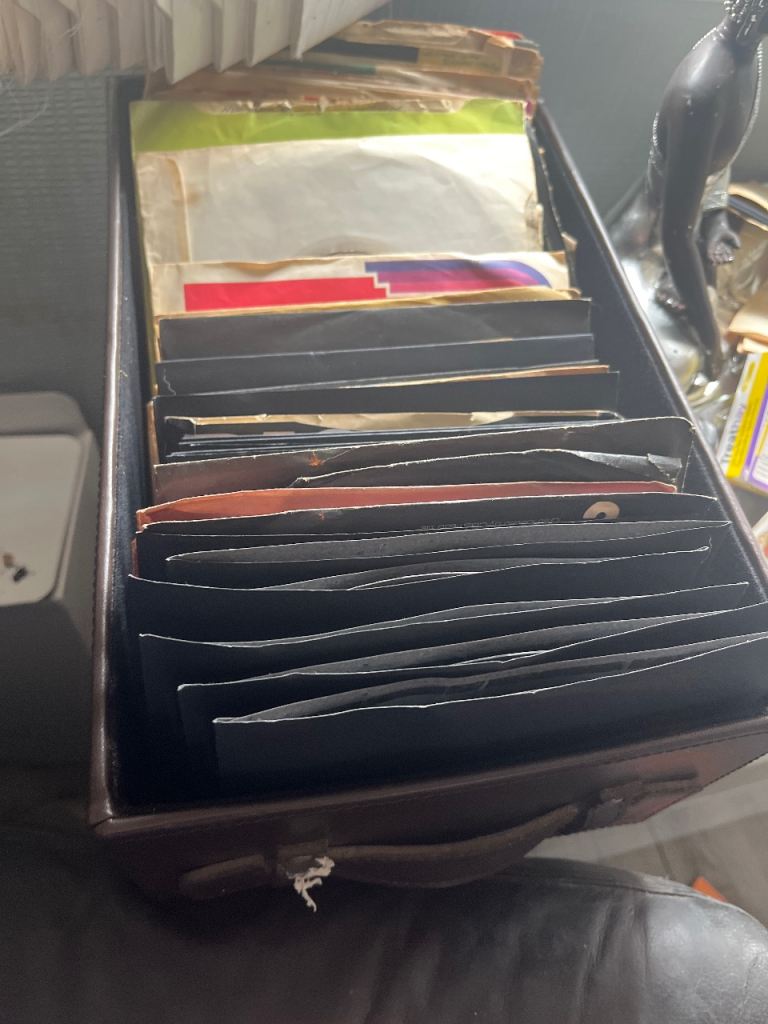 Box of Vinyl Records - Various Genres, Good Condition
