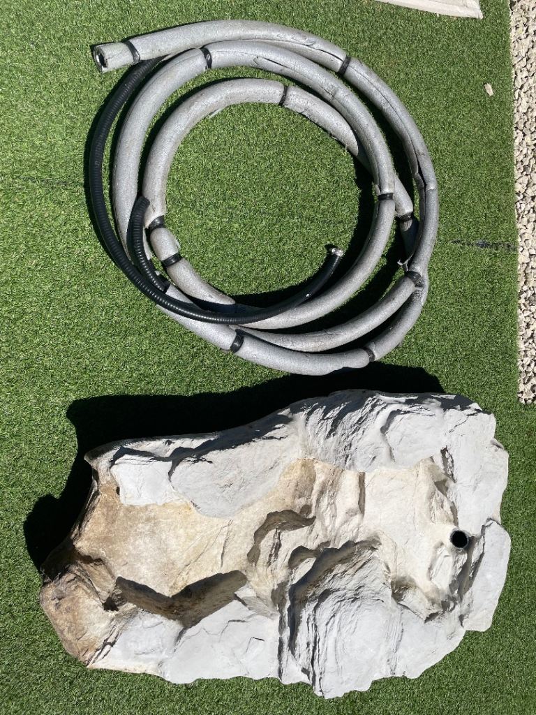 Pond Waterfall and hose