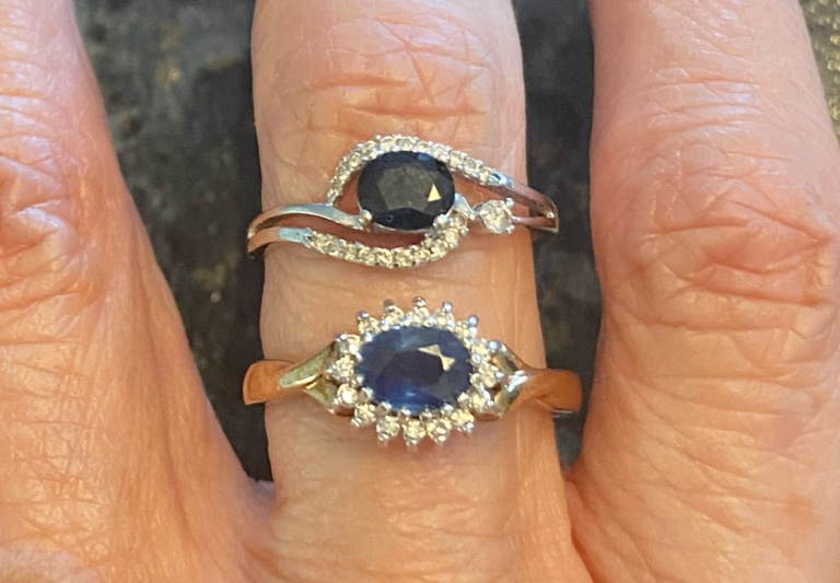 18ct/9ct Gold Sapphire & Diamond Rings. Priced individually. Other items available See details.  