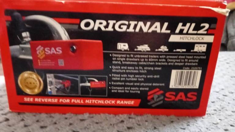 Caravan boat trailer security lock 