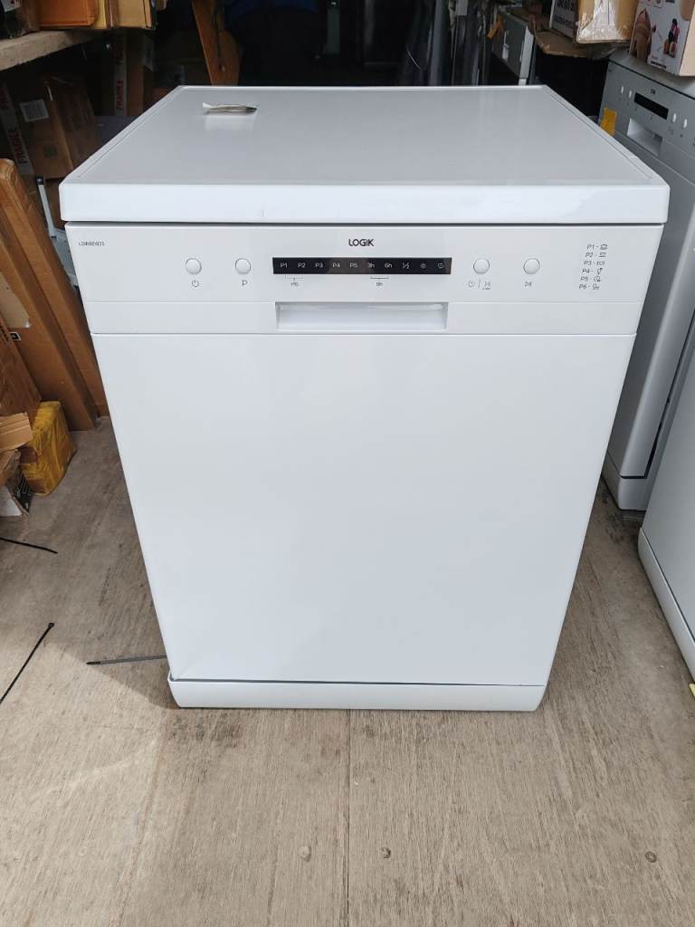 LOGIK LDW60W23 Full-Size Dishwasher - White RRP- £259 -D23