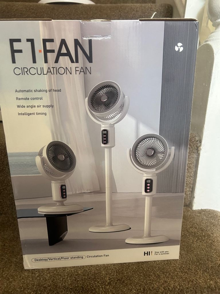 F1 Fan Circulation Fan - As Good As New