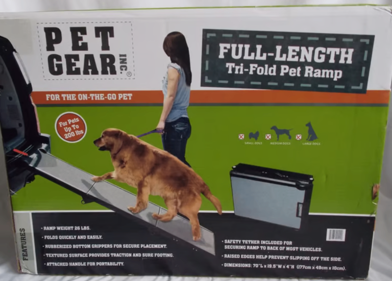 Pet Gear Tri-fold Pet Ramp Black/Grey, X-Large New and Boxed