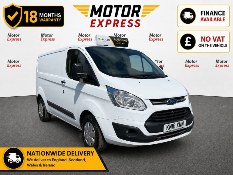 2018 Ford Transit Custom 2.0 TDCi 105ps Low Roof Trend Van PANEL VAN Diesel Manual