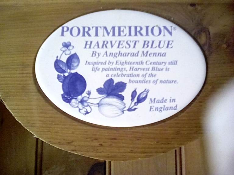 Portmeirion Harvest Blue Piece Dresser – Made in England
