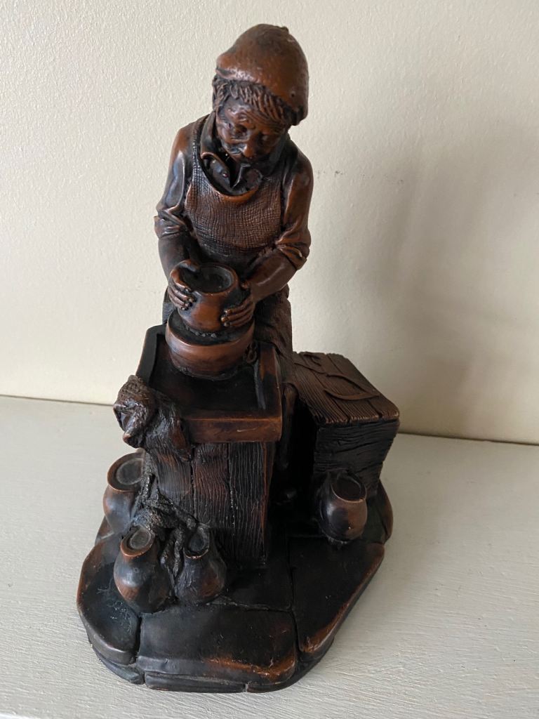 Potter at Potters Wheel Figurine 