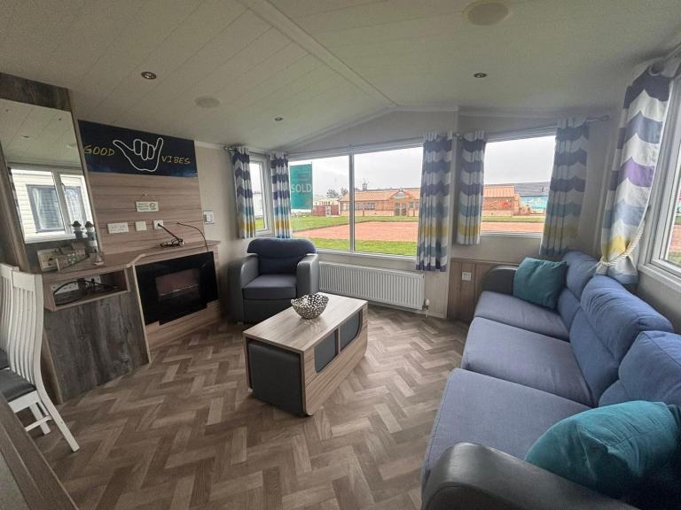 Family static caravan for sale sited and connected 