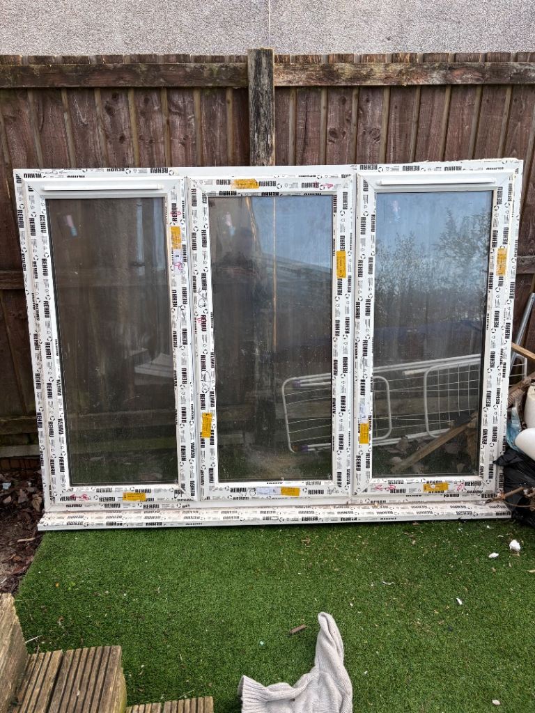 Brand new white pvc window 