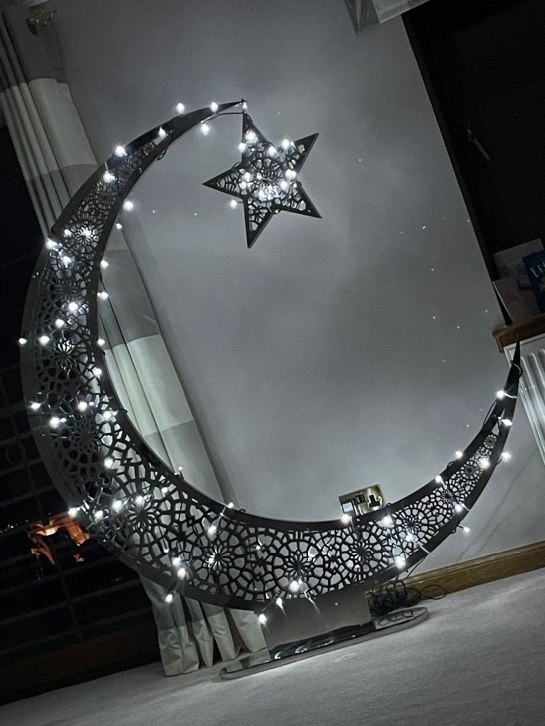 5ft stainless steel Eid decoration 