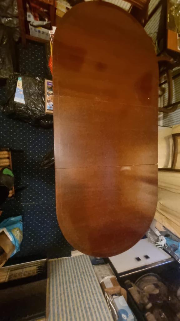 FREE- extendable mahogany wood table with 6 chairs 