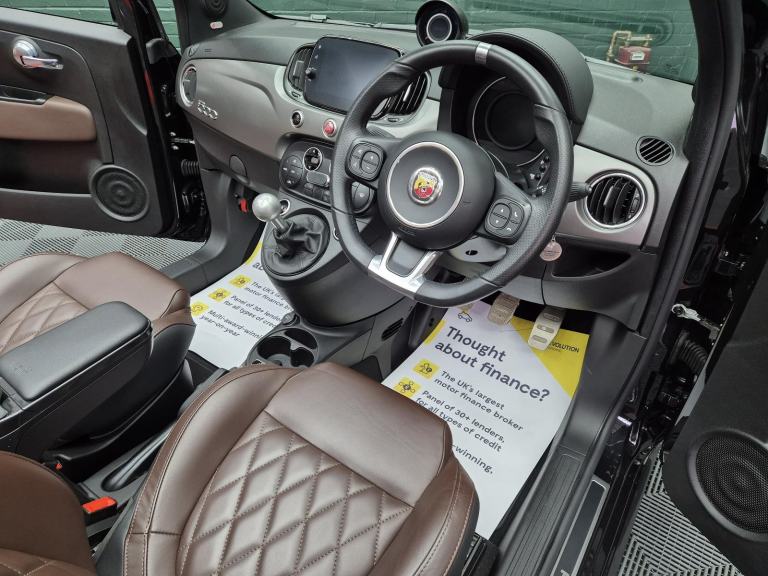2022 Abarth 595C Turismo Convertible, Leather,Motorhome Tow Car (Braked) A Frame