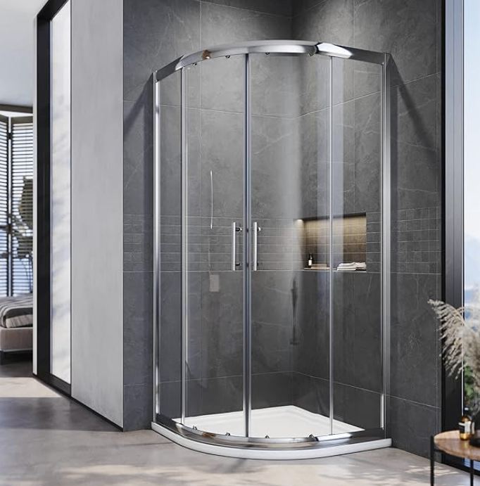 ELEGANT 800x800 Quadrant Shower Enclosure 5mm Tempered Glass New still boxed