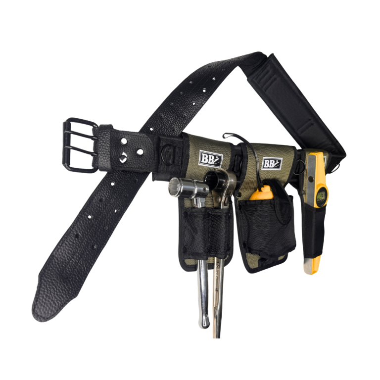 bbi olive green nylon tool belt with 4 pcs tools set