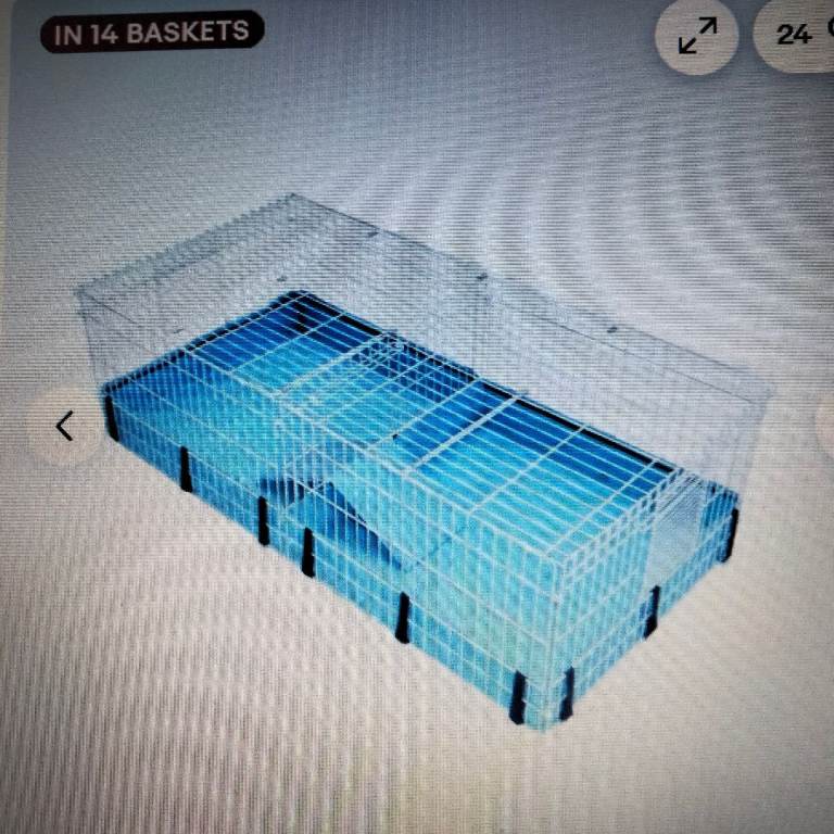 2 x guinea pig enclosures that can be joined together