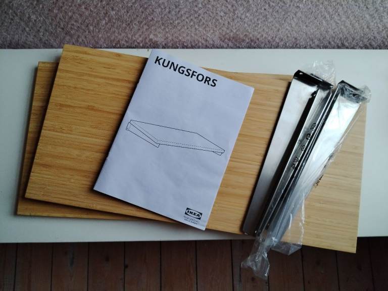 2 x Ikea Kungsfors shelves