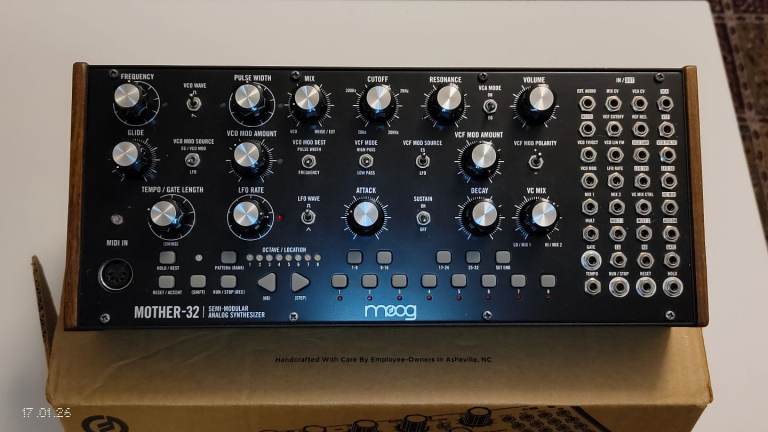 Moog Mother 32 semi modular analog synthesiser 