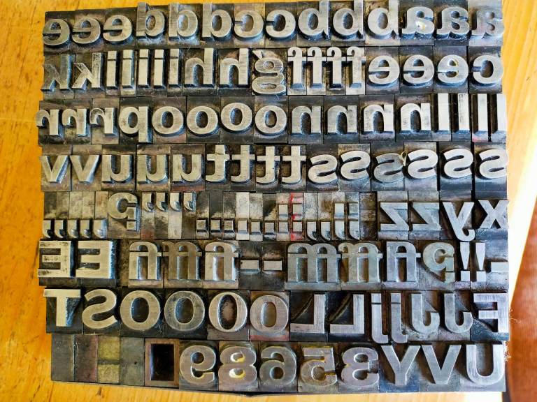 Adana ~ Letterpress   ~  48pt  CLASIC GROTESQUE ~ Please take a close look