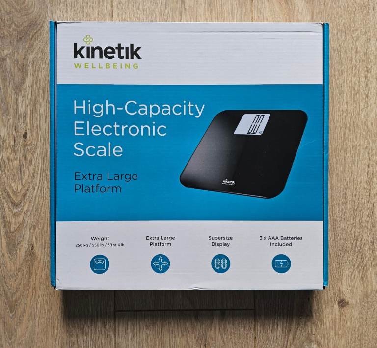 Kinetic Wellbeing High Capacity Electronic Weighing Scales. NEW