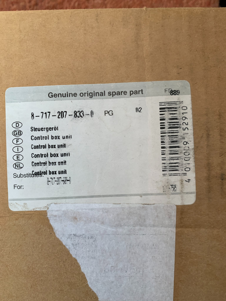 Worcester Bosch Boiler Control Module 8-717-207-833