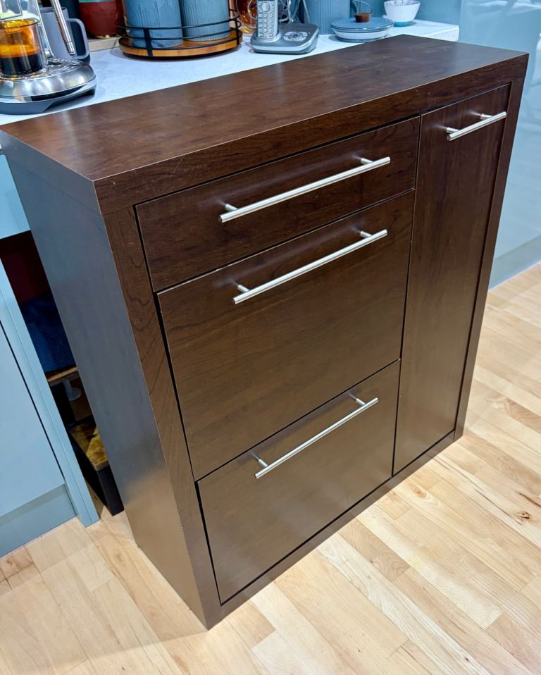 2 drawer shelved shoe cupboard - Tuesday only! 