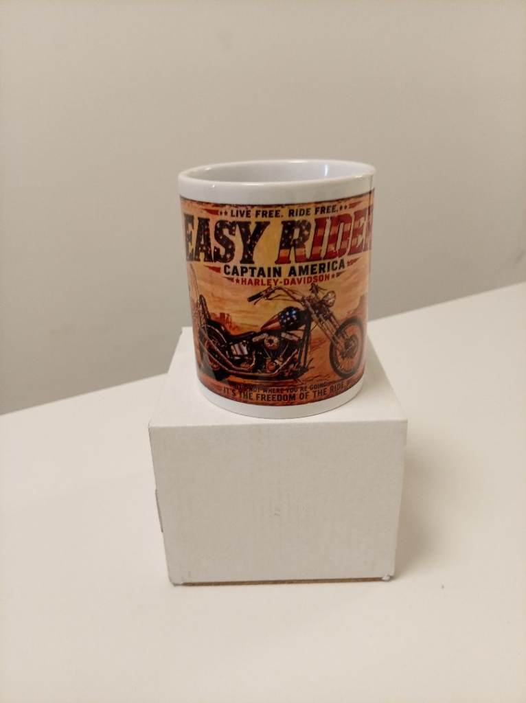 New Easy Rider Captain America Harley Davidson Ceramic Coffee Mug 11oz