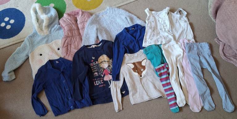 Girls' Winter Clothing Bundle – Various Items, Good Condition